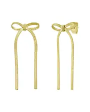 Italian Silver 14K Plated Silver Dangle Earrings