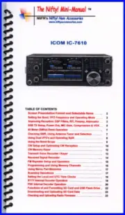 Nifty! Ham Radio Mini-Manual for the Icom IC-7610