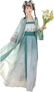 [HHCTEBEC] Traditional Chinese Dress For Women, Song Dynasty Hanfu, For Performances On Stage,A-S=150-160cm