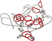 Fishing Hooks Carbon Steel Size Bass Hooks Bait Holder Turtle Shape Bait Stopper Made for Anglers