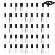 45pcs Mini Lip Gloss Tubes 1.2ml Empty Lipstick Containers Small DIY Bottles