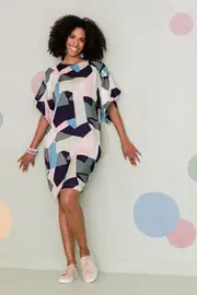 Bell Sleeve Tunic Dress--HAND-138-GS