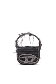 [Diesel] Diesel - 1DR XS-Iconic mini bag in canvas and leather - Crossbody Bags - Woman - Black UNI Black