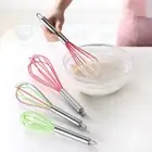 [JB] 10" 3pcs Silicone Mini Egg Beater Wisk Stainless Steel Appliances Kitchen