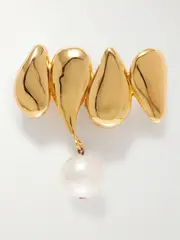 [AGMES] AGMES - Joy Gold Vermeil Pearl Brooch - One size One size Gold