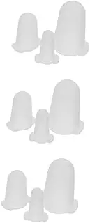 Amosfun 3sets Cake Piping Tip Covers Flexible Silicone Cake Decorating Nozzle Covers Frosting Tip Protectors 3pcs*3