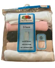 Girls Fruit of The Loom Assorted Wear Two Ways 5 Camis Tag-FREE S/CH SIZE