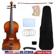 4/4 Full Size Handmade Violin 4 String Acoustic Violin For Student Beginners Kit