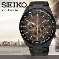 在飛比找蝦皮購物優惠-【SEIKO】criteria超越巔峰太陽能計時腕錶V175