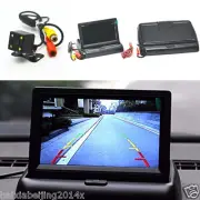 Car SUV Rear View 4LED CCD Camera 4.3" Foldable LCD Display Monitor