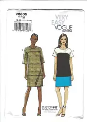 Vogue V8805 Pullover Dress Uncut Sewing Pattern