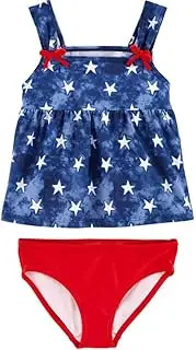 [Carter's] Toddler and Baby Girls Swimwear Set (Red/White/Blue, 3m)