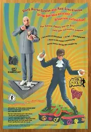 1999 Dark Horse Austin Powers/Dr Evil Statues Print Ad/Poster Figure Toy Art 90s