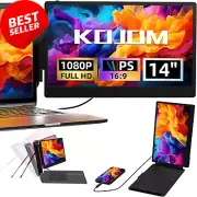 Laptop Screen Extender 14" IPS FHD 1080P USB-C HDMI Portable Monitor