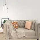 Bohemian Cool Beige Cotton Bedding Tufted Throw Blanket
