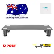 Visionmount Tempered Glass Monitor Riser Strong Tidy Workspace Adjustable