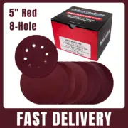 160 Pack 5" 8-Hole Sanding Discs Hook & Loop Variety Grit Sandpaper Set