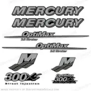 Fits Mercury Custom 300xs Decal Kit - Metallic Silver