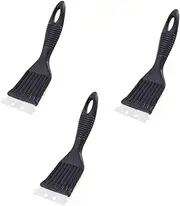 DECOMELODY 3Pcs BBQ Brush with Scraper Copper Wire for Grills Essential BBQ Accessories Heavy Duty BBQ Cleaning Brush for Grill Maintenance