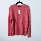 Brooks Brothers Lambs Wool Sweater L NWT
