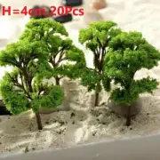 Durable Model Tree Toy Scale Tree Train Railroad 20pcs Micro Landscape