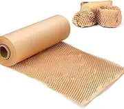 Ccook Honeycomb Packing Paper, Recyclable Wrapping Kraft Paper, 30CM X 30M, Light Brown