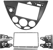 KIXURO Double 2 Din Frame Stereo Fascia Car Radio Panel Refitting Installation Trim Kit Face Frame Fasica, for Ford, for Focus, Fiesta Car Radio Dashboard Panel