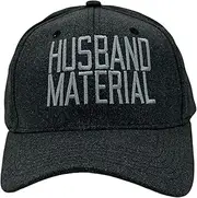 [Crazy Dog T-shirts] Husband Material Hat Funny Sarcastic Novelty Cap