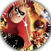 Disney The Incredibles Frameless Borderless Wall Clock For Gifts or Decor F54