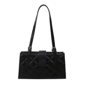 Portable Lattice Pattern Shoulder Handbags Women Fashion PU Leather Underarm Bag Fashion Exquisite Shopping Bag