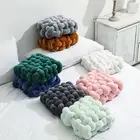 Sofa Pillow Breathable Relaxing Knot Design Throw Pillow Floor Cushion Dorm