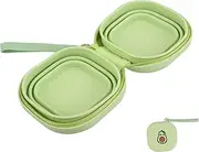 ibasenice Pet Folding Bowl Dog Bowls Pet Water Bowl Pet Water Dish Dog Water Bowl Travel Water Bowl Travel Pet Bowls Silicone Pet Food Plate Dogs Water Bowl Green Food Grade Silicone