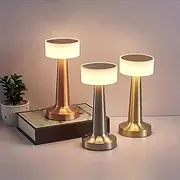 Portable Rechargeable LED Table Lamp with Touch Sensor Dimming Perfect for Bedroom, Living Room Office, College Dorm Bar Party Dinner and Restaurant Decor