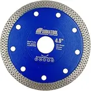 SHDIATOOL Diamond Mesh Turbo Saw Blade 4 1/2 Inch for Tile Porcelain Ceramic Marble Brick with X Continuous Rim Segment