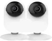 2K 3MP Cameras 2/4Pack Homekit IP Security Protection System with Night Vision for Office/Baby/Nanny/Pet Monitor WiFi CCTV(2pcs)