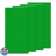 EKIND 4 PCS Classic 5" x 10" Building Baseplates, Compatible with Major Brand