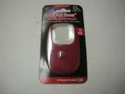 Mini Magnifier With LED Light By Flipo, 2.5x Magnification, Red, Brand New