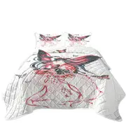 Cute Fantasy Drawing Butterfly Girl Coverlet