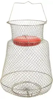 KUFA Floatable Galvanized Steel Wire Net Fish Basket Storage Fishing NEW w/o Tag