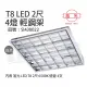 【旭光】2入組 LED T8 40W 6500K 白光 4燈 全電壓 輕鋼架 _ SI430022