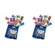 2PK Push Pop Showbag Kids/Children Lollipops Fruity Candy Confectionary Pack