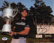 JASON DAY 2015 PGA CHAMPIONSHIP SIGNED VICTORY PHOTO PSA