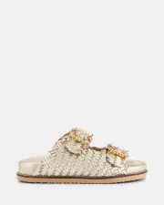 Shelly Shen Ziggy/Gold Womens Sandals 40