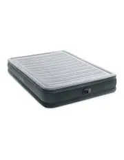 [Intex] Dura-Beam Comfort Plush Inflatable Queen Airbed Mattress with Built-In Pump in Grey
