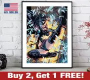 Huntress Poster 18" x 24" Print DC Comics Wall Art Retro 90s Batman 2