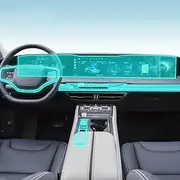 Car Interior Film Dashboard Piano Board Shift Center Console Anti-Scratch Transparent TPU Protection Film,for Lincoln Zephyr 2022-2023 (Style for LHD)