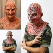 unbrand Freddy Krueger Latex Mask Carnival Halloween Realistic Adult Party Scary Cosplay Prop 1