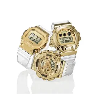 CASIO G-SHOCK 奢華金x透明錶帶電子腕錶 GM-6900SG-9