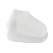 White Shoe Cover Waterproof Non Slip Rain Water Rubber Foot Boot Overshoe