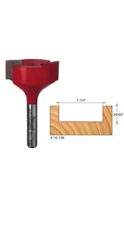 Freud 16-106 1-1/4-inch (Dia.) Mortising Bit with 1/4-inch Shank Router Bit ￼